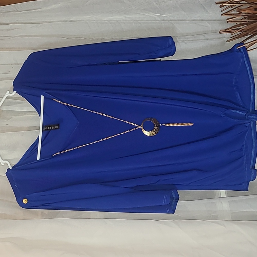 Ashley Blue Blouse